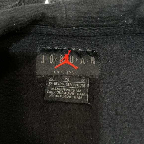 Nike Jordan X  Paris Saint Germain Hoodie  XL Youth 13-15‎ All Over Print Black - Picture 4 of 7